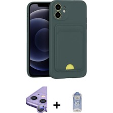 Cepte Toptan iPhone 11 Vadi Çizgi Prime - Siyah Joko Magic 5d Cam + Mor Raze Metal Kamera Lens