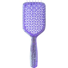 Land of Myth LOM1265 Duşta Saç Açma ve Masaj Fırçası, Islak Saç Açma Tarağı Wet Detangler (Lila)