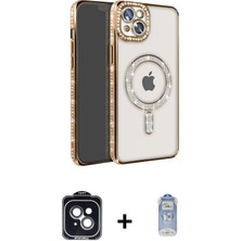 Cepte Toptan iPhone 14 Zirve Doku Prime - Siyah Joko Magic 5d Cam + Siyah Pvd Metal Kamera Lens