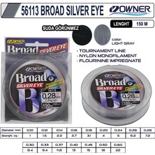 Owner 56113 Broad Silver Eye 150M Light Gray