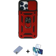 Cepte Toptan iPhone 13 Pro Ahenk Klasik - Siyah 3D Antistatik Seramik Nano Ekran Koruyucu + Koyu Yeşil Metal Kamera Lens Koruma Cam