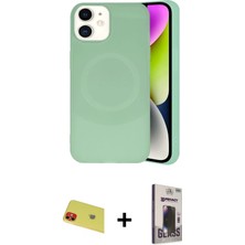 Cepte Toptan iPhone 11 Ufuk Serisi - Siyah Bilvis Hayalet Cam Ekran Koruyucu + Kırmızı Rainbow Kamera Lens Koruma Cam