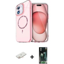 Cepte Toptan iPhone 11 Kıvılcım Form Prime - Siyah 360 Mat Full Body Arka Koruyucu + Yeşil Renkli Kamera Lens Koruma Cam