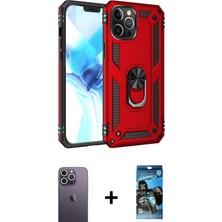 Cepte Toptan iPhone 12 Pro Max Ahenk Klasik Koleksiyonu - Siyah 34D Izgaralı Cam + Beyaz Neon Fosforlu Kamera Lens