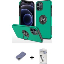 Cepte Toptan iPhone 12 Pro Max Odak Form Prime - Şeffaf Uv Polymer Nano Ekran Koruyucu + Gold Metal Kamera Lens Koruma Cam