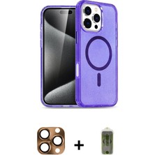 Cepte Toptan iPhone 16 Pro Max Nova Asil Prime - Siyah Joko Magic 5d Hayalet Cam + Çöl Titanyum Pers Alüminyum Kamera Lens