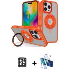 Cepte Toptan iPhone 16 Pro Max Nova Minimal Serisi - Siyah 3D Antistatik Seramik Nano Ekran Koruyucu + Siyah Pvd Metal Kamera Lens