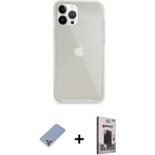 iPhone 13 Pro Max Vadi Asil Prime - Siyah Bilvis Hayalet Cam Ekran Koruyucu + Koyu Yeşil Metal Kamera Lens Koruma Cam