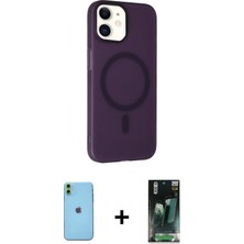 Cepte Toptan iPhone 11 Çekirdek Modern Prime - Şeffaf 360 Full Body Arka Koruyucu + Yeşil Neon Fosforlu Kamera Lens