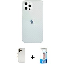 Cepte Toptan iPhone 12 Pro Max Nova Çizgi - Siyah 5d Eko Cam Ekran Koruyucu + Gold Shine Kamera Lens