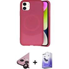 Cepte Toptan iPhone 11 Ufuk Serisi - Siyah Bilvis 5in1 5d Magic Hayalet Cam Ekran Koruyucu + Siyah Raze Metal Kamera Lens