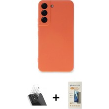 Cepte Toptan Galaxy S23 Plus Ahenk Serisi - Siyah 6d Mat Seramik Hayalet Nano Ekran Koruyucu + Şeffaf Kamera Lens Koruma Cam