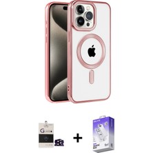 Cepte Toptan iPhone 14 Pro Max Eksen Form Koleksiyonu - Siyah Bilvis 5in1 3D Magic Cam Ekran Koruyucu + Siyah Bilvis Titan Kamera Lens