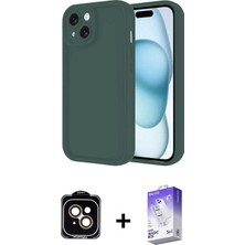 Cepte Toptan iPhone 14 Yankı Yansıma Özel Seri - Siyah Bilvis 5in1 3D Magic Cam Ekran Koruyucu + Turuncu Pvd Metal Kamera Lens