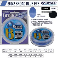 Owner 56042 Broad Blue Eye 100M Light Blue