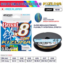Kizuna 56119 Pe 150M Alb Construction X8 Multi Color