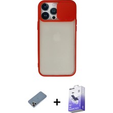 Cepte Toptan iPhone 13 Pro Max Vadi Çizgi - Siyah Bilvis 5in1 5d Magic Hayalet Cam Ekran Koruyucu + Mor Metal Kamera Lens Koruma Cam