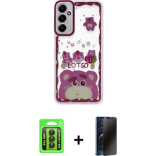 Cepte Toptan Galaxy A15 4g Çekirdek Asil - Siyah 3D Antistatik Hayalet Cam Ekran Koruyucu + Siyah Raze Metal Kamera Lens