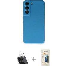 Cepte Toptan Galaxy S23 Plus Ahenk Serisi - Siyah 6d Mat Seramik Hayalet Nano Ekran Koruyucu + Şeffaf Kamera Lens Koruma Cam