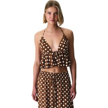 Penti Polka Dot Frill Üst