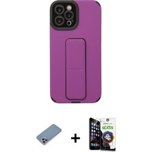 Cepte Toptan iPhone 12 Pro Max Çekirdek Yansıma - Şeffaf Temperli Cam Ekran Koruyucu + Gökkuşağı Shine Kamera Lens Koruma Cam