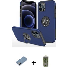 Cepte Toptan iPhone 12 Pro Max Odak Form Prime - Siyah Joko Magic 5d Hayalet Cam + Gümüş Shine Kamera Lens Koruma Cam