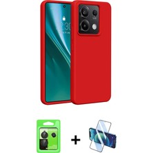 Cepte Toptan Redmi Note 13 Pro 5g Kozmos Yansıma Özel Seri - Siyah 3D Antistatik Cam Ekran Koruyucu + Siyah Raze Metal Kamera Lens