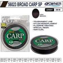 Owner 56023 0broad Carp Sp 300M Brown Misina
