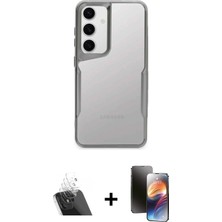 Cepte Toptan Galaxy A14 4g Akış Çizgi Koleksiyonu - Siyah 3D Antistatik Mat Seramik Nano Ekran Koruyucu + Şeffaf Kamera Lens Koruma Cam