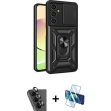 Cepte Toptan Galaxy A25 5g Ahenk Klasik - Siyah 3D Antistatik Seramik Nano Ekran Koruyucu + Siyah Valdez Metal Kamera Lens