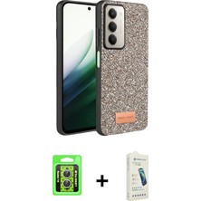 Redmi 15 4g Vadi Klasik Serisi - Şeffaf Pasifik Cam Ekran Koruyucu + Gümüş Raze Metal Kamera Lens