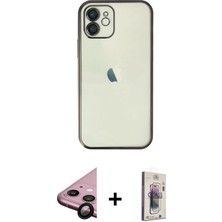 Cepte Toptan iPhone 11 Vadi Minimal - Siyah Bilvis 3D Cam Ekran Koruyucu + Siyah Raze Metal Kamera Lens