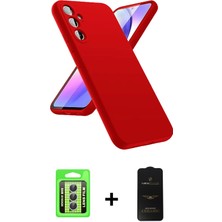 Cepte Toptan Galaxy A24 4g Kozmos Yansıma Özel Seri - Siyah 6d Antistatik Mat Seramik Hayalet Nano Ekran Koruyucu + Gümüş Raze Metal Kamera Lens