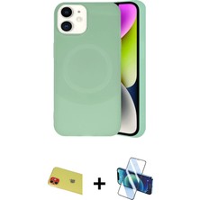 Cepte Toptan iPhone 11 Ufuk Serisi - Siyah 3D Antistatik Cam Ekran Koruyucu + Kırmızı Rainbow Kamera Lens Koruma Cam