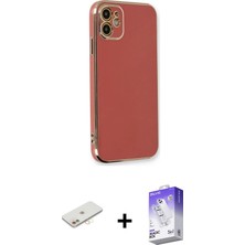 Cepte Toptan iPhone 11 Yankı Serisi - Siyah Bilvis 5in1 3D Magic Cam Ekran Koruyucu + Yeşil Renkli Kamera Lens Koruma Cam