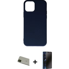 Cepte Toptan iPhone 11 Pro Max Ahenk Serisi - Siyah 3D Antistatik Hayalet Cam Ekran Koruyucu + Yeşil Rainbow Kamera Lens Koruma Cam