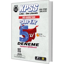 K-yonlineticaret Tasarı Kpss Lise-Önlisans Süper 5li Deneme