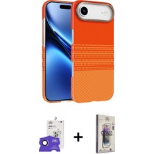 Cepte Toptan iPhone 17 Air Doruk Serisi - Siyah Bilvis 3D Cam Ekran Koruyucu + Siyah Bilvis Titan Kamera Lens