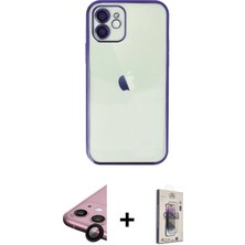 Cepte Toptan iPhone 11 Vadi Minimal - Siyah Bilvis 3D Cam Ekran Koruyucu + Siyah Raze Metal Kamera Lens
