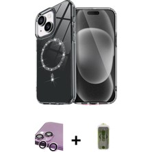 Cepte Toptan iPhone 14 Kıvılcım Form Prime - Siyah Joko Magic 5d Hayalet Cam + Mor Raze Metal Kamera Lens