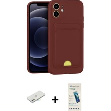 Cepte Toptan iPhone 11 Vadi Çizgi Prime - Şeffaf Pasifik Cam Ekran Koruyucu + Sarı Renkli Kamera Lens Koruma Cam