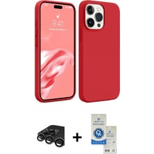 Cepte Toptan iPhone 15 Pro Kozmos Yansıma Özel Seri - Şeffaf Royal Nano Ekran Koruyucu + Titanyum Gri Raze Metal Kamera Lens