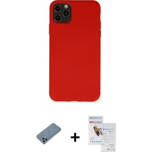 Cepte Toptan iPhone 11 Pro Max Ahenk Serisi - Siyah Seramik Nano Ekran Koruyucu + Sierra Blue Shine Kamera Lens Koruma Cam