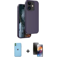iPhone 11 Kıvılcım Çizgi Serisi - Siyah 3D Antistatik Mat Seramik Nano Ekran Koruyucu + Yeşil Neon Fosforlu Kamera Lens
