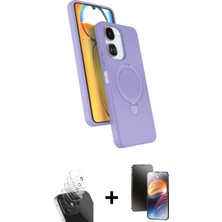 Cepte Toptan Redmi 13C Iz Işık Koleksiyonu - Siyah 3D Antistatik Mat Seramik Nano Ekran Koruyucu + Şeffaf Kamera Lens Koruma Cam