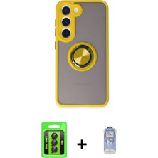 Cepte Toptan Galaxy S23 Yörünge Çizgi - Siyah Joko Magic 5d Cam + Siyah Raze Metal Kamera Lens