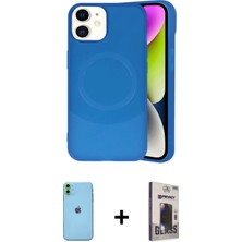 Cepte Toptan iPhone 11 Ufuk Serisi - Siyah Bilvis Hayalet Cam Ekran Koruyucu + Yeşil Neon Fosforlu Kamera Lens