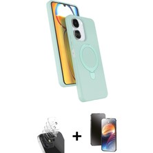 Cepte Toptan Redmi 13C Iz Işık Koleksiyonu - Siyah 3D Antistatik Mat Seramik Nano Ekran Koruyucu + Şeffaf Kamera Lens Koruma Cam