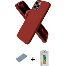 Cepte Toptan iPhone 12 Pro Max Kozmos Yansıma Özel Seri - Siyah Polymer Nano Ekran Koruyucu + Gümüş Shine Kamera Lens Koruma Cam