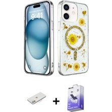 Cepte Toptan iPhone 12 Kozmos Doku - Siyah Bilvis 5in1 5d Magic Hayalet Cam Ekran Koruyucu + Pembe Renkli Kamera Lens Koruma Cam